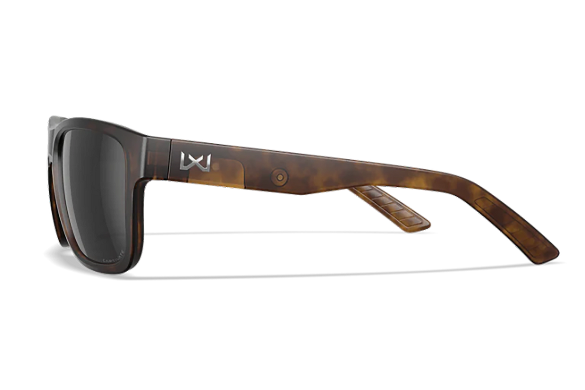 Wiley X Ovation CAPTIVATE Polarized Black Mirror Lens Matte Tortoise Frame — view 3