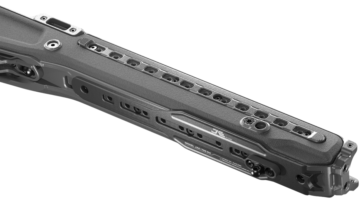 MDT Sporting Goods JAE-700 G4 Chassis Black Anodized Aluminum - Remington 700 Short Action RH — view 3