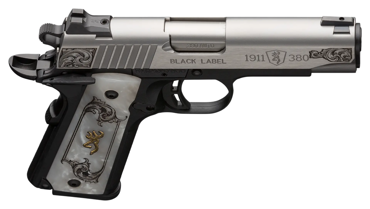 Browning 1911-380 Black Label Medallion Compact 380 ACP 3.63" 8+1 Semi-Auto Pistol — view 3