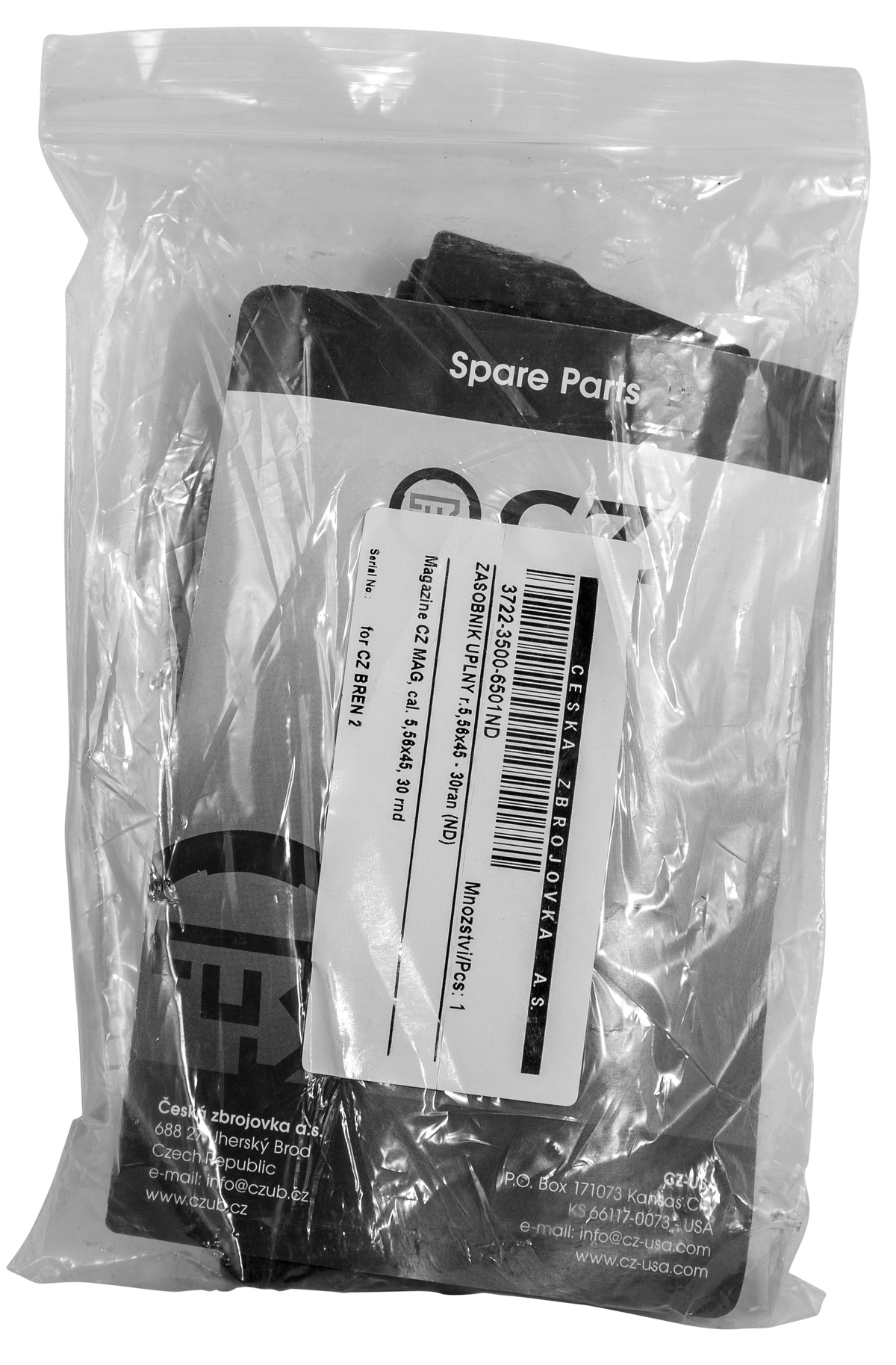 CZ Bren 2 5.56x45mm NATO 30-Rd Black Polymer Magazine — view 4