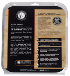 1791 Gunleather MAG-F 2.2 Double Mag Holster Double Stack Belt Slide Signature Brown Leather — view 4