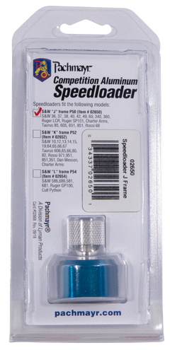 Pachmayr 02650 Competition Speedloader Aluminum Blue for S&W J Frame 5-Rd — view 4