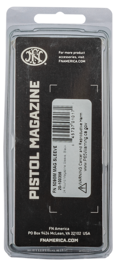 FN 509 Midsize 9mm Luger 24-Round Mag Sleeve - Black Polymer — view 4