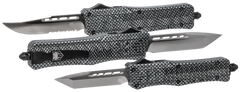 CobraTec CTK-1 Medium 3\" OTF Tanto Plain D2 Steel Carbon Fiber Aluminum Handle — view 4