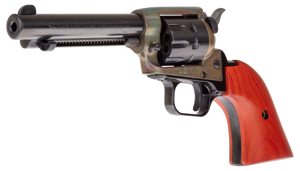Heritage Mfg Rough Rider Small Bore 22 LR 9-Shot 4.75" SAO Revolver - Cocobolo Grips — view 4
