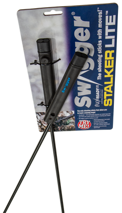 Swagger Stalker Lite Shooting Stick Bipod 21-36" Aluminum Silver — view 4