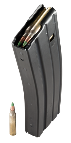 DuraMag Speed 30rd 223 Rem/300 Blackout/5.56x45mm NATO AR-15 Magazine - Black w/ Orange Follower — view 4
