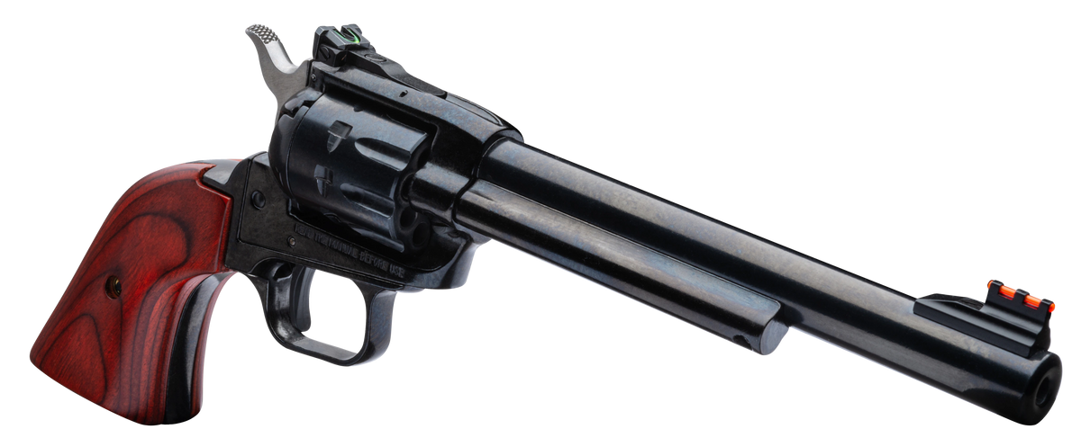 Heritage Mfg Rough Rider 22 LR/22 WMR 9-Shot 6.50" SAO Revolver - Black with Cocobolo Grips — view 4