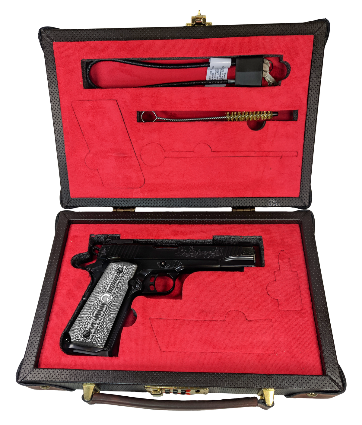 EAA Girsan MC1911 S Lux 45 ACP 5" 8+1 Semi-Auto Pistol - Black Chrome Engraved — view 4