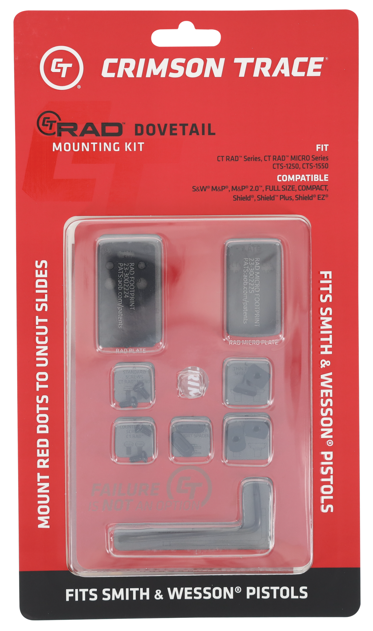 Crimson Trace CT RAD Dovetail Mount Kit - S&W M&P/M&P 2.0/Shield/Shield Plus/Shield EZ — view 4