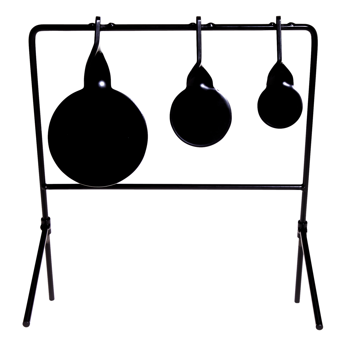 EZ-Aim 15403 Deflector Triple Spinner Steel Target System 3 Pack Black/Red — view 4