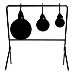EZ-Aim 15403 Deflector Triple Spinner Steel Target System 3 Pack Black/Red — view 4