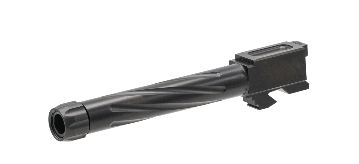 Rival Arms Precision 9mm Luger 4.49" Fluted Threaded Drop-In Barrel 416R Stainless Steel Black PVD - Glock 17 Gen3/4 — view 4