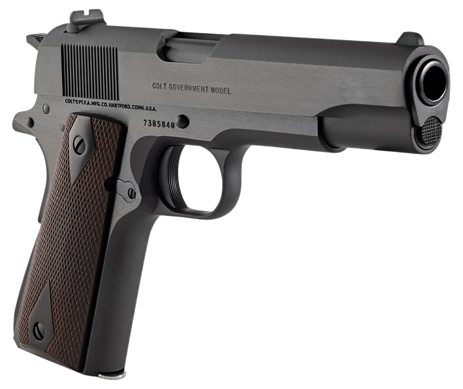 Colt Mfg Government Series 70 45 ACP 5" National Match 7+1 SAO Pistol - Blued — view 4