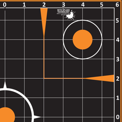 EZ-Aim 15314 Splash Reactive Sight-In Grid Self-Adhesive Paper Target 12" 5-Pack - Black/Orange — view 4