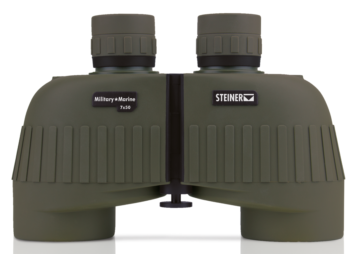 Steiner 2038 Military-Marine 7x50mm Porro Prism Binoculars - OD Green Makrolon Rubber Armor — view 4