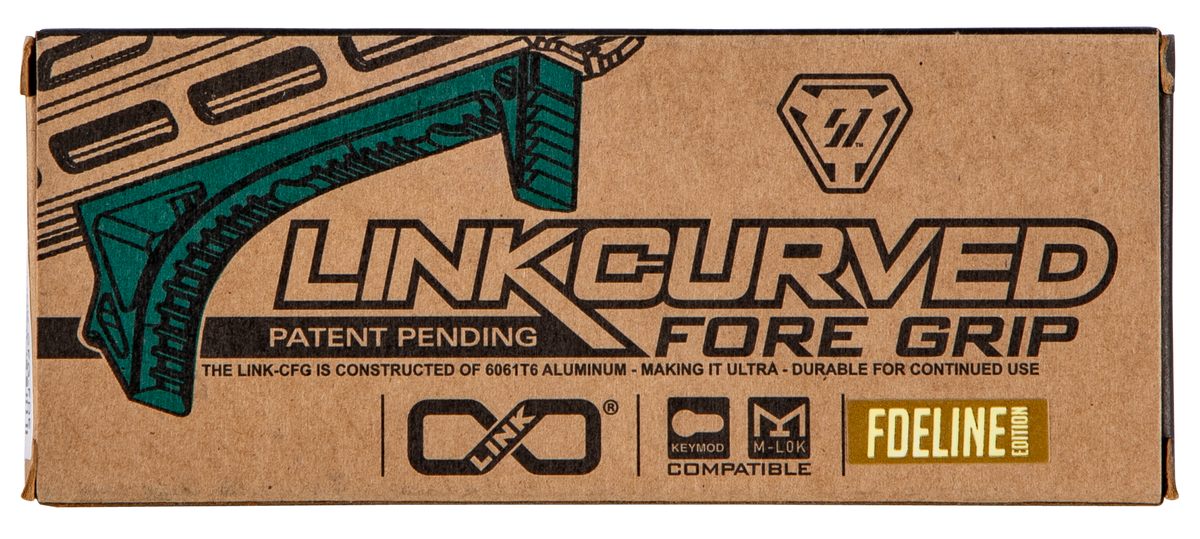 Strike Industries Link Curved ForeGrip AR-Platform M-LOK/KeyMod Flat Dark Earth Aluminum — view 4