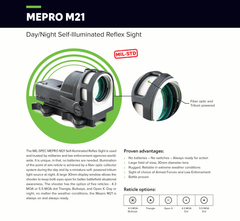 Meprolight M21 1x 30mm 4.3 MOA Bullseye Red Dot Sight - Quick Release Picatinny — view 4