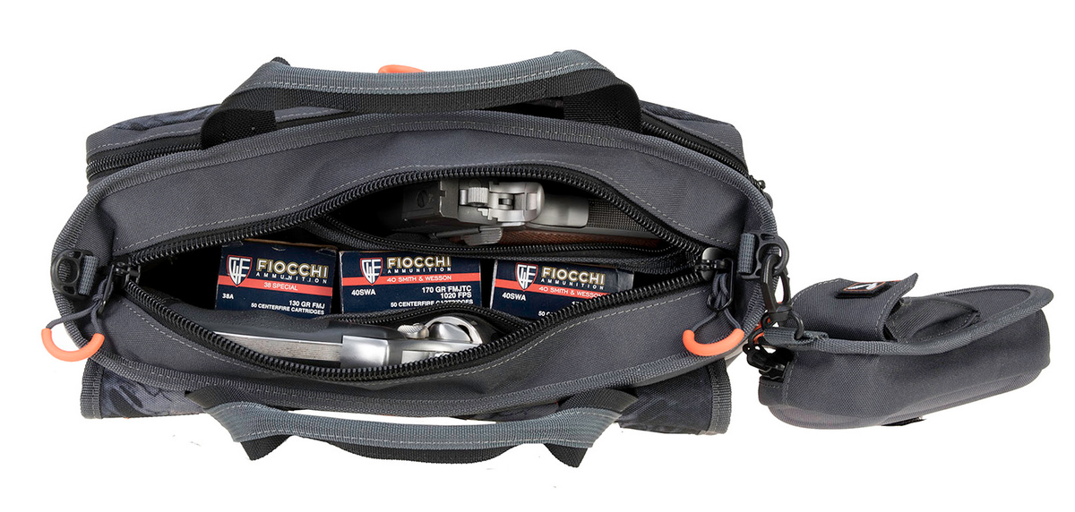 G*Outdoors GPS Bags 1409PCPM Double Pistol Range Bag PRYM1 Blackout 4 Handguns — view 4
