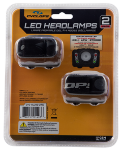 Cyclops 210 Headlamp LED 210 Lumen AAA Polymer 2 Pack — view 4