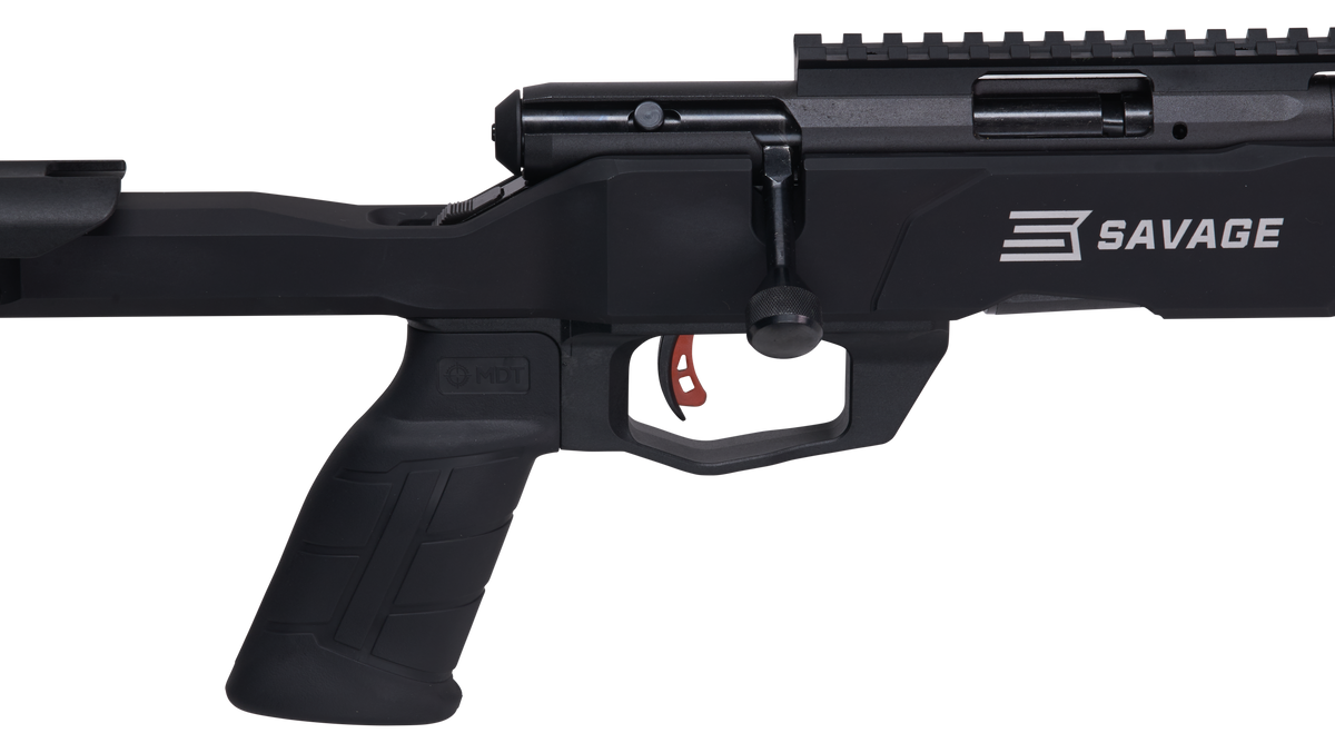 Savage 70248 B Series Precision 22 LR 18" 10+1 Bolt Action Rifle - Matte Black MDT ACC Chassis — view 7