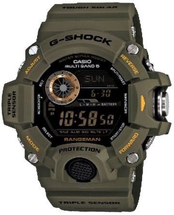G-Shock Rangeman GW-9400-3CR Triple Sensor Tough Solar Olive Watch