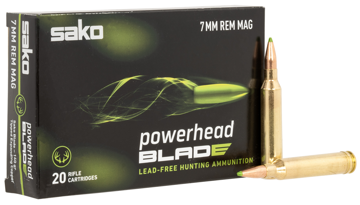 Sako PowerHead Blade 7mm Rem Mag 140gr 20-Rd - Box or Case
