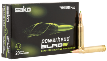 Sako PowerHead Blade 7mm Rem Mag 140gr 20-Rd - Box or Case