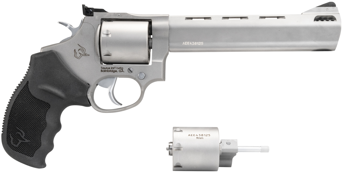 Taurus 692 38 Special +P/357 Mag/9mm Luger 6.5" 7-Shot DA/SA Medium Frame Revolver - Matte Stainless