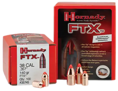 Hornady FTX 35 Cal .358 200 gr Flex Tip eXpanding Reloading Bullets - 100/Box