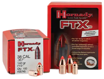 Hornady FTX 35 Cal .358 200 gr Flex Tip eXpanding Reloading Bullets - 100/Box