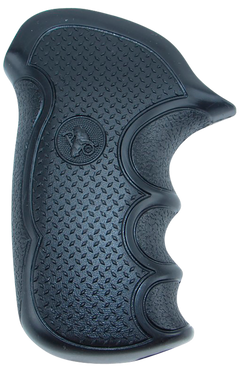 Pachmayr Diamond Pro Grip Taurus Compact Public Defender Black Rubber w/Finger Grooves