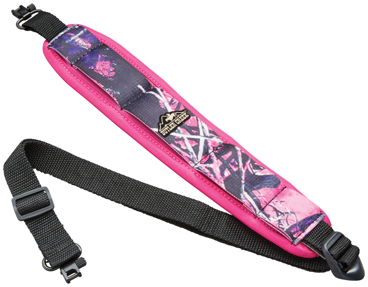 Butler Creek 181010 Comfort Stretch Rifle Sling 44" 2.50" Neoprene Muddy Girl Camo