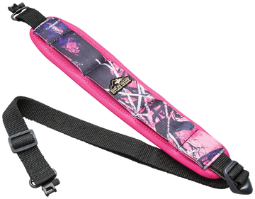 Butler Creek 181010 Comfort Stretch Rifle Sling 44" 2.50" Neoprene Muddy Girl Camo