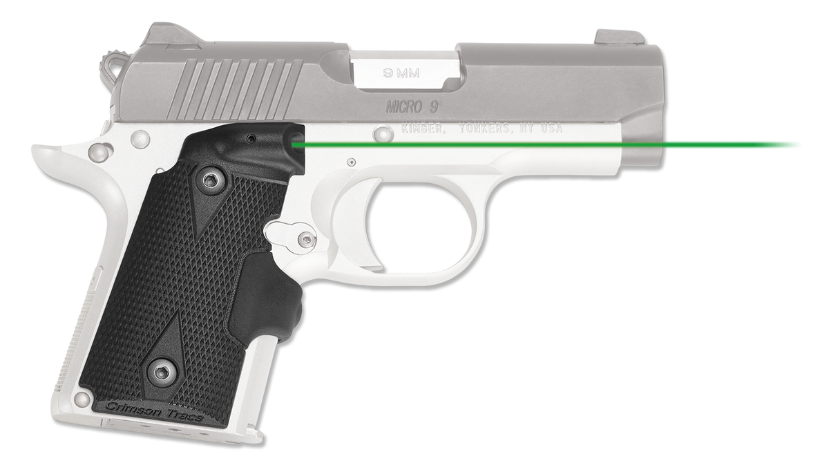Crimson Trace LG-409G Lasergrips Green Laser Sight for Kimber Micro 9 - Black Polymer