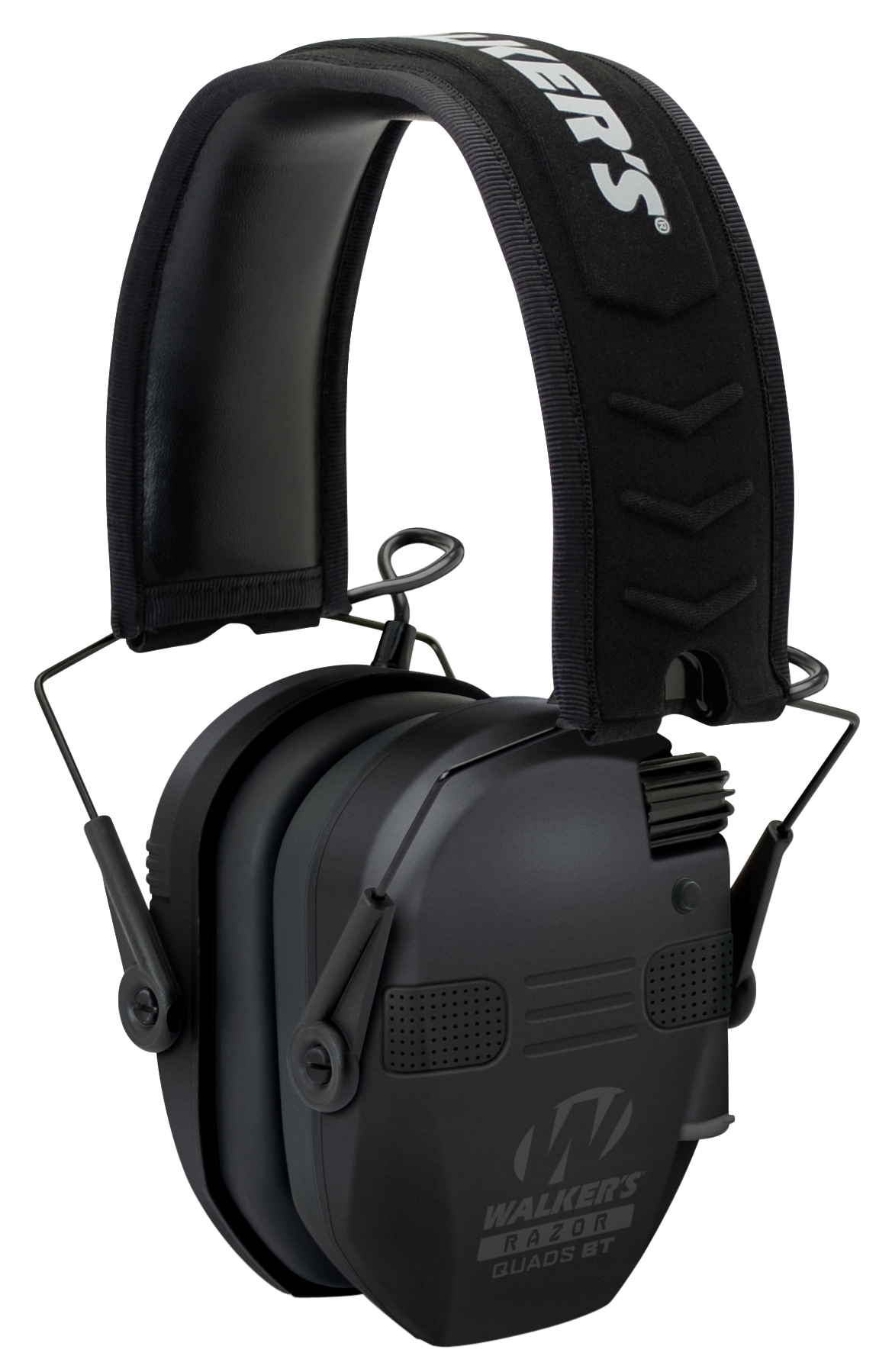 Walkers Game Ear Razor Slim Quad Bluetooth Electronic Muff 23 dB Over the Head Black Polymer