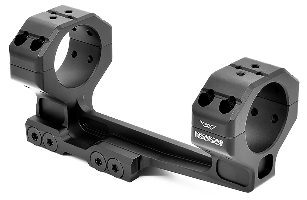 Warne 784220MOA Precision Cantilever Mount 35mm 20 MOA Scope Mount/Ring Combo Black Anodized - Ultra High 1.540"