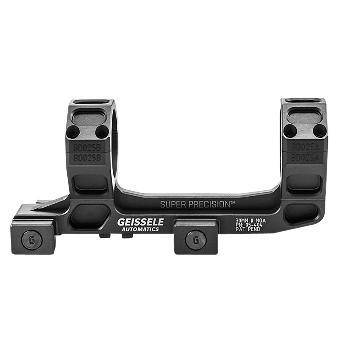 Geissele Automatics AR15 Super Precision 30mm Scope Mount/Ring Combo 5.3" Black Anodized