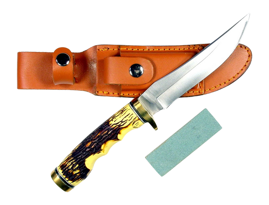 Rynoblade Knives RUKO RUK0080 440A 5" Delrin Fixed Blade Hunting Knife