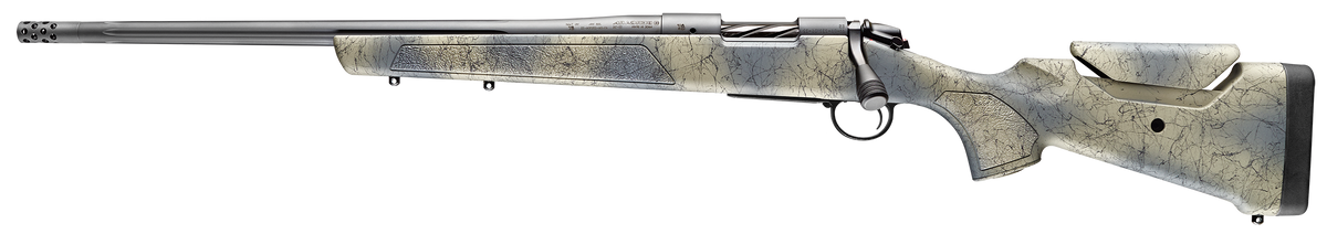 Bergara Rifles B-14 Wilderness Sierra 308 Win 20" 4+1 Bolt-Action Rifle - Left Hand, Sniper Grey Cerakote, Woodland Camo