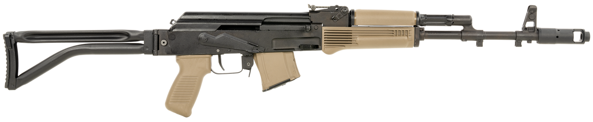 Arsenal SAM7SF-84E 7.62x39mm 16.33" 10+1 Semi-Auto AK Rifle - Folding Stock, FDE Furniture, Enhanced FCG