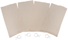 Allen 6596 Colorado Deluxe Deer Quarter Game Bags Natural Poly Cotton Blend 4-Pack