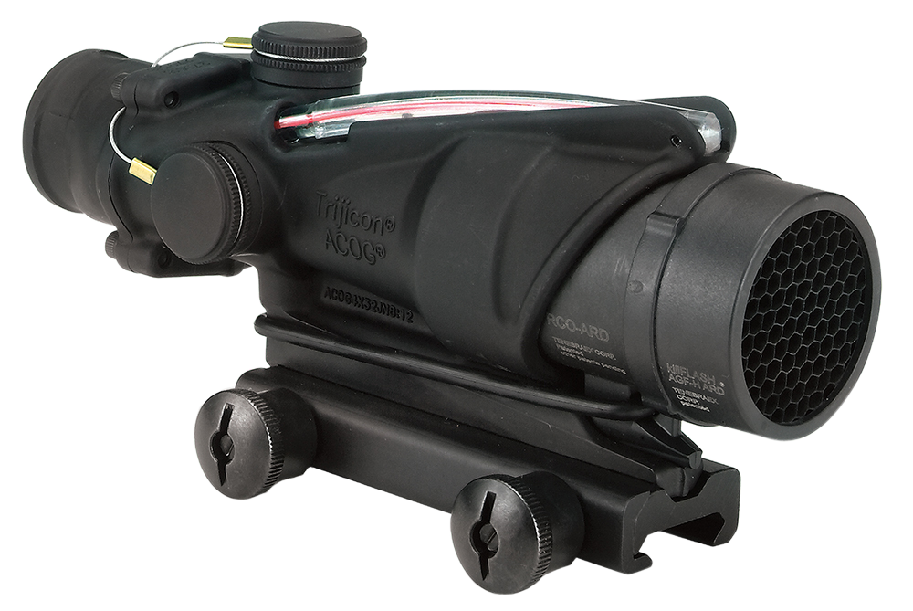 Trijicon 100230 ACOG 4x32mm Illuminated Red Chevron Riflescope - Black Hardcoat Anodized