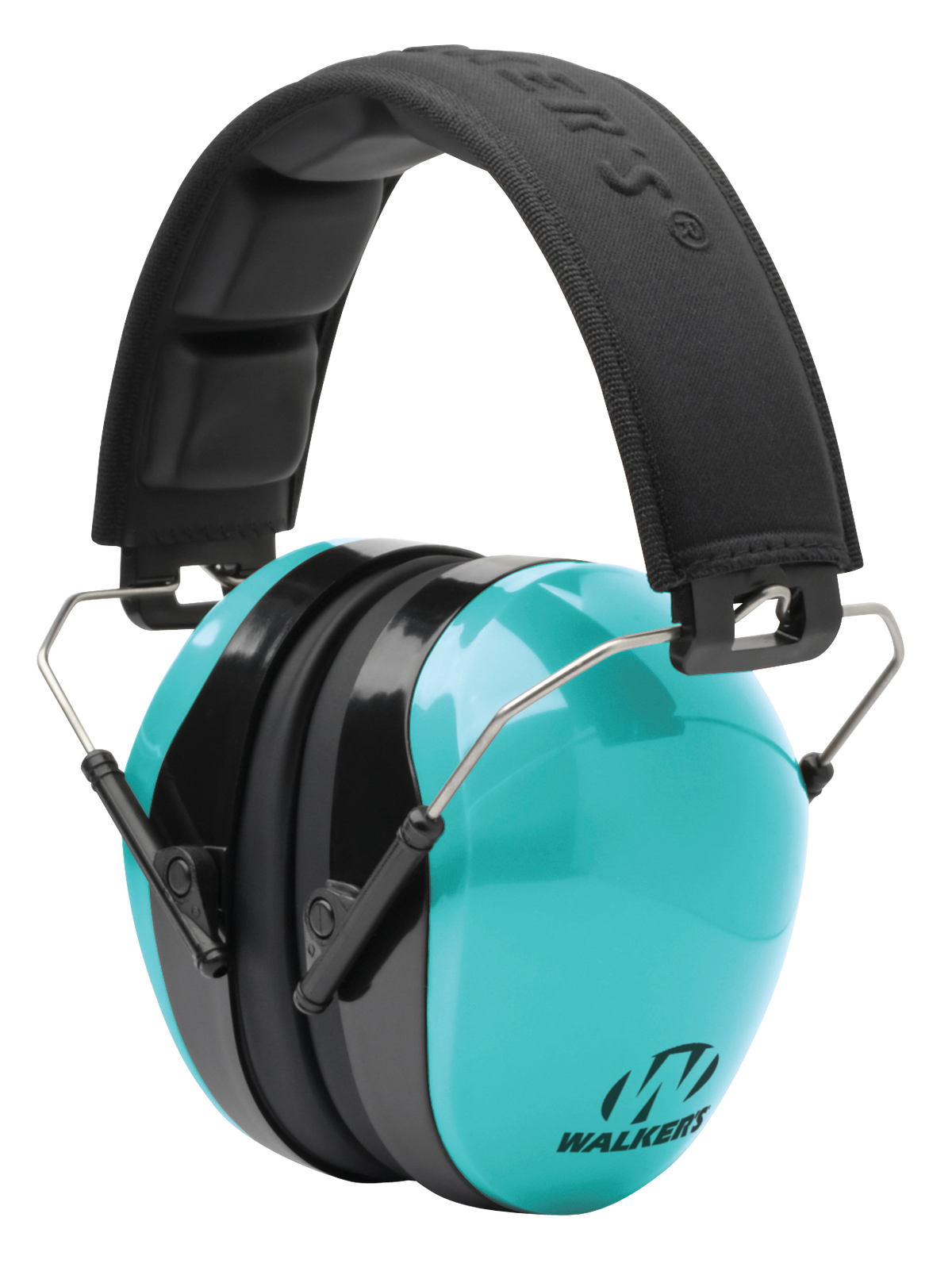 Walkers Game Ear Advanced Protection Passive Muff 26 dB Over the Head Aqua Blue/Black Polymer