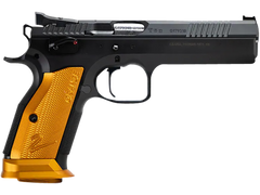 CZ TS 2 9mm Luger 5.28" 20+1 Semi-Auto Pistol - Orange Aluminum Grips