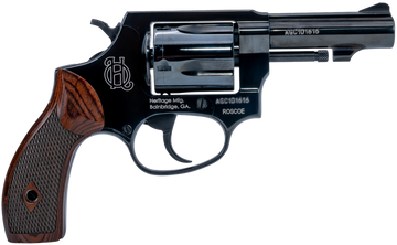 Heritage Mfg Roscoe 38 Special +P 3" 5-Rd DA/SA Revolver - Black Polished / Wood