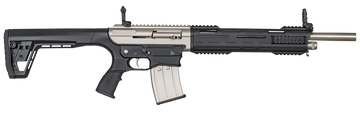 Tokarev USA TAR 12MP 12 Gauge 3" 5+1 18.50" Semi-Auto AR-Style Shotgun - Electroless Nickel