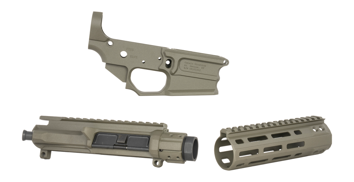 Cobalt Kinetics CK-Pro 5.56x45mm NATO 6.75" Receiver Set - CK Green Cerakote