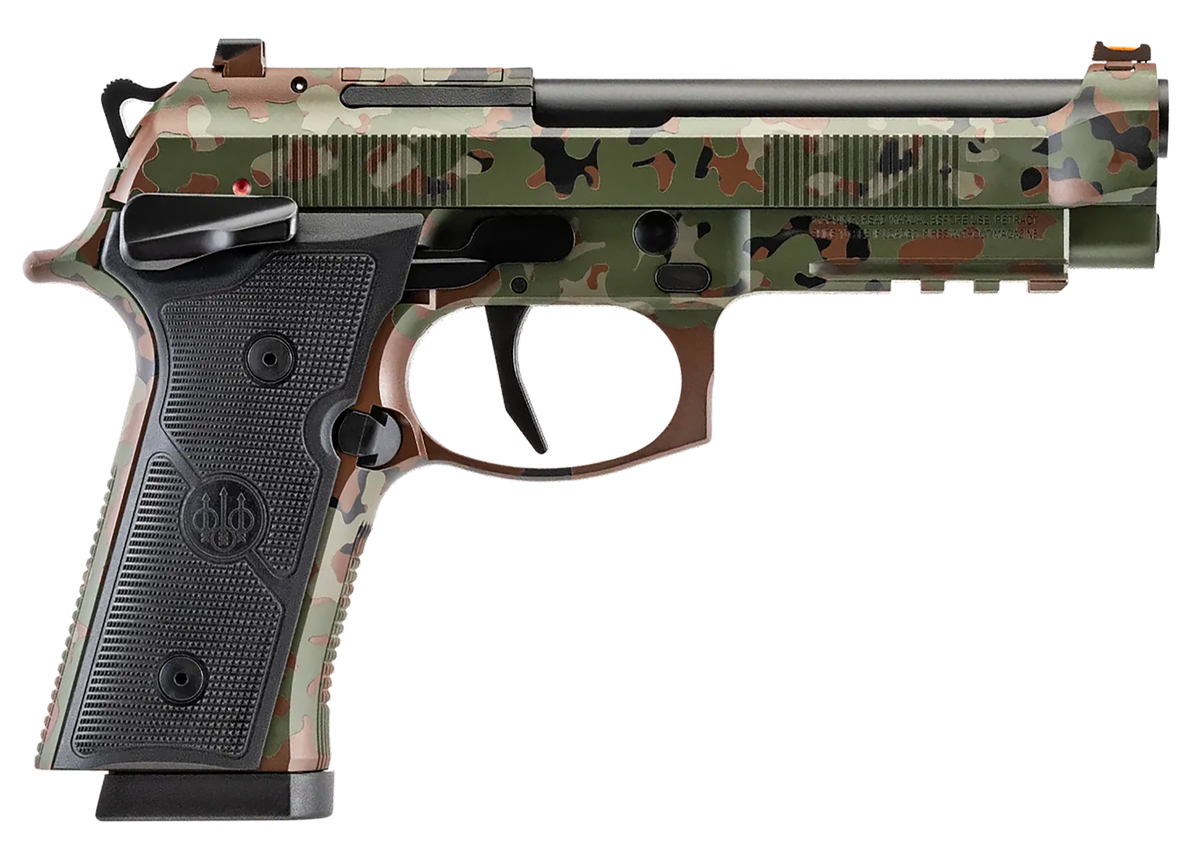 Beretta 92XI Combat 9mm Luger 4.7" 10+1 SAO Semi-Auto Pistol - Flecktarn Camo Cerakote