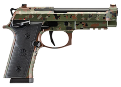 Beretta 92XI Combat 9mm Luger 4.7" 10+1 SAO Semi-Auto Pistol - Flecktarn Camo Cerakote
